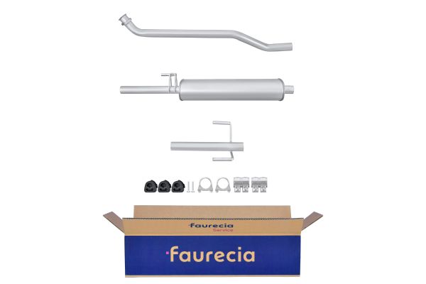 HELLA 8LD 366 033-271 Easy2Fit – PARTNERED with Faurecia Rear Muffler Rear for MERCEDES-BENZ