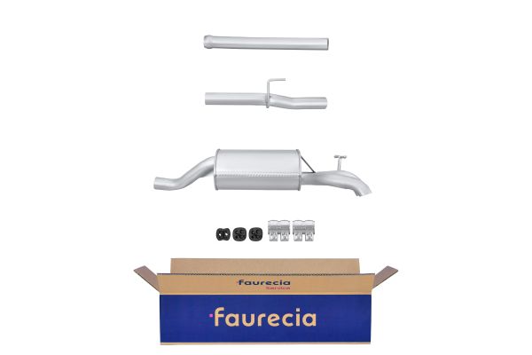 HELLA 8LD 366 033-371 Easy2Fit – PARTNERED with Faurecia Rear Muffler Rear for MERCEDES-BENZ