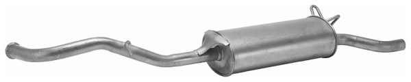 HELLA 8LD 366 033-781 Easy2Fit – PARTNERED with Faurecia Rear Muffler Rear for RENAULT