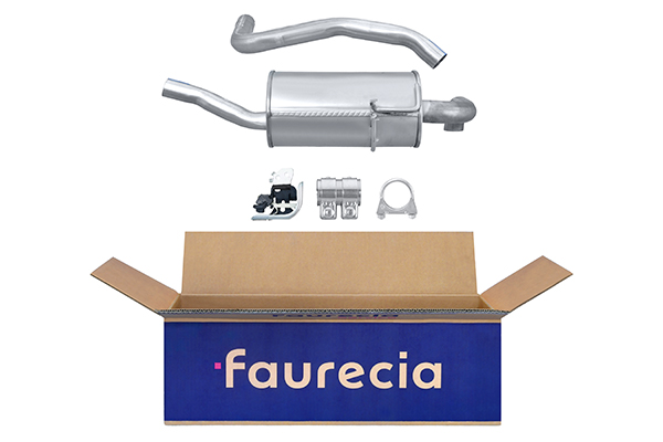 HELLA 8LD 366 034-571 Easy2Fit – PARTNERED with Faurecia Rear Muffler Rear for RENAULT