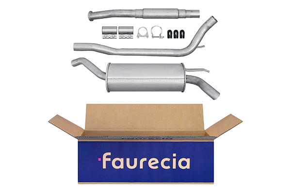 HELLA 8LD 366 034-751 Easy2Fit – PARTNERED with Faurecia Rear Muffler Rear for RENAULT