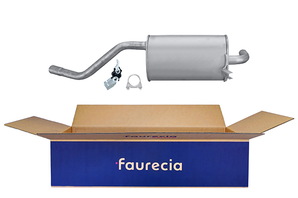 HELLA 8LD 366 034-821 Easy2Fit – PARTNERED with Faurecia Rear Muffler Rear for RENAULT