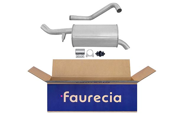 HELLA 8LD 366 034-901 Easy2Fit – PARTNERED with Faurecia Rear Muffler Rear for MERCEDES-BENZ RENAULT