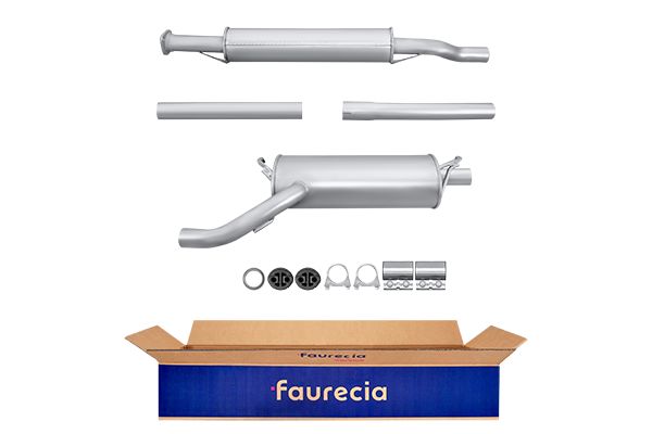 HELLA 8LD 366 035-871 Easy2Fit – PARTNERED with Faurecia Rear Muffler Rear for TOYOTA