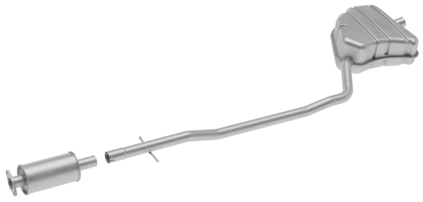 HELLA 8LD 366 035-961 Easy2Fit – PARTNERED with Faurecia Rear Muffler Rear for MINI