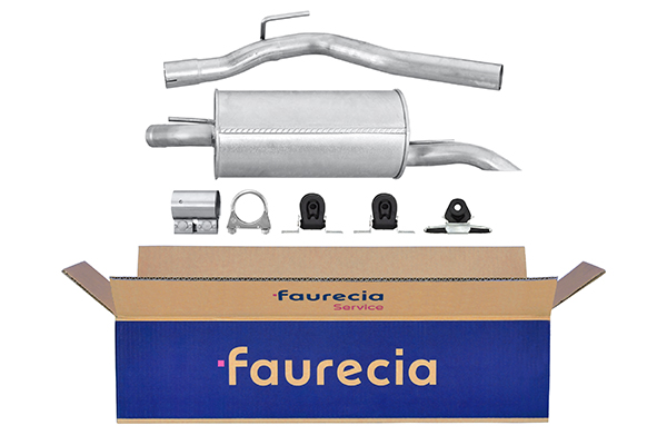 HELLA 8LD 366 036-591 Easy2Fit – PARTNERED with Faurecia Rear Muffler Rear for VW