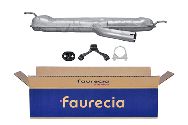 HELLA 8LD 366 036-631 Easy2Fit – PARTNERED with Faurecia Rear Muffler Rear for VW