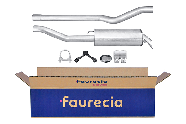 HELLA 8LD 366 036-731 Easy2Fit – PARTNERED with Faurecia Rear Muffler Rear for VW
