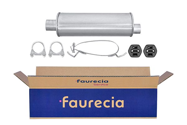 HELLA 8LD 366 036-881 Easy2Fit – PARTNERED with Faurecia Rear Muffler Rear for VOLVO