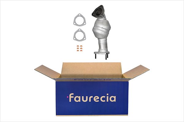 HELLA 8LE 366 050-151 Easy2Fit – PARTNERED with Faurecia Pre-Catalytic Converter Front for AUDI SKODA VW