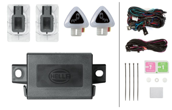 HELLA 8XX 358 142-951 Σετ για εκ των υστέρων τοποθέτ., υποβοήθηση τυφλού σημείου