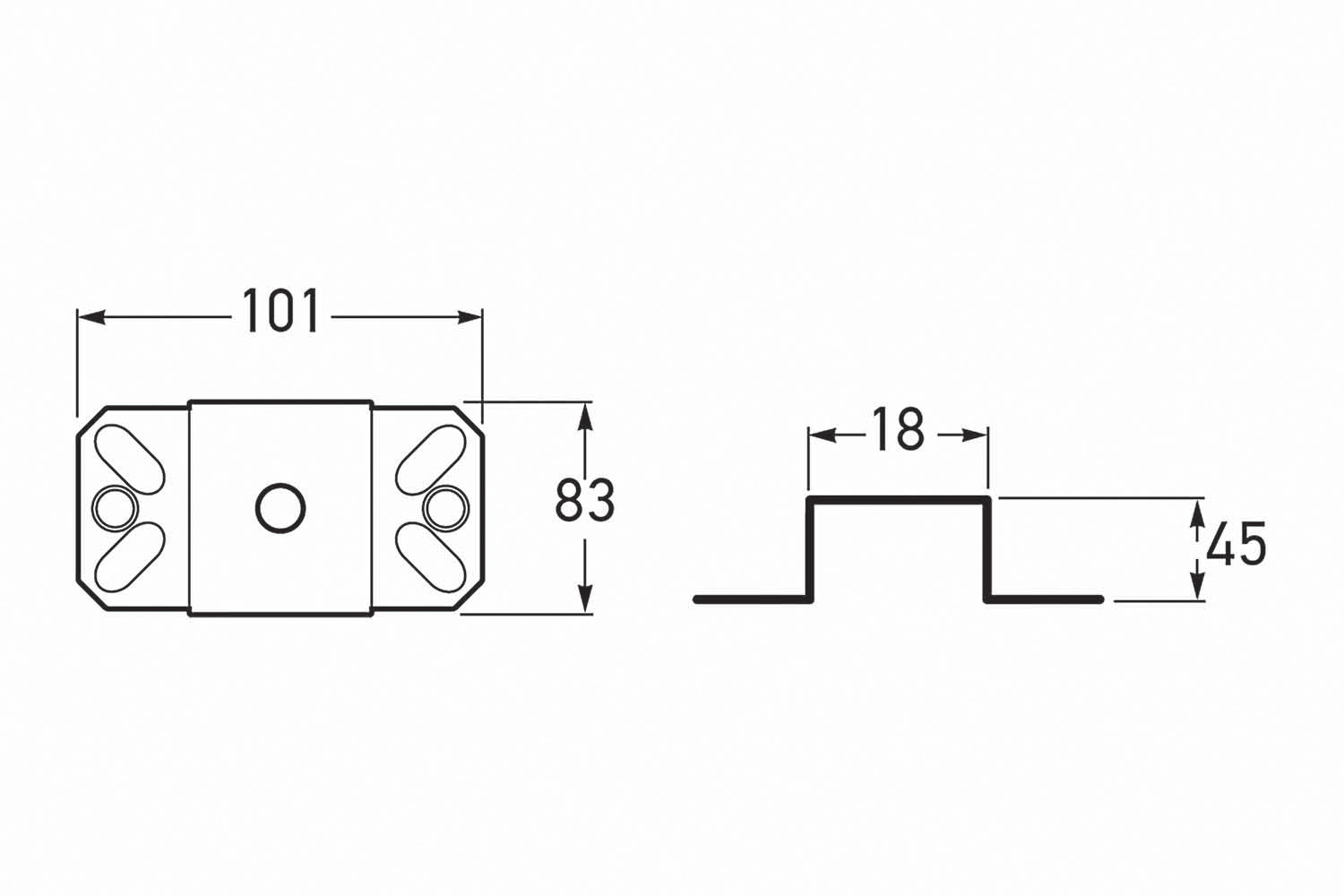 HELLA 9XD 130 261-002 Base, worklight