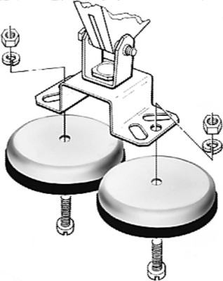 HELLA 8HG 004 806-001 Supporto, Faro da lavoro