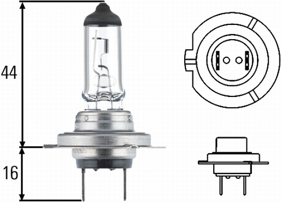 HELLA 8GH 007 157-481 Lampadina, Faro principale