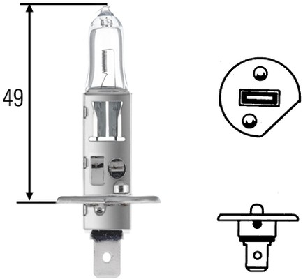 HELLA 8GH 002 089-153 Lampadina, Faro principale-Lampadina, Faro principale-Ricambi Euro