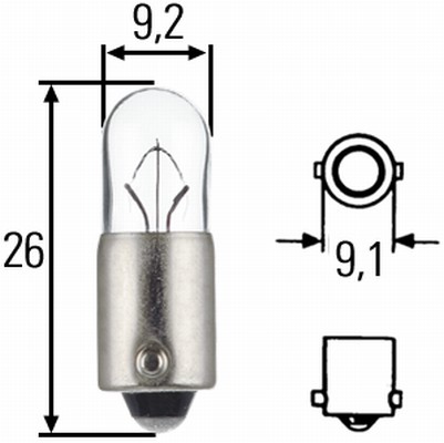 HELLA 8GP 002 067-013 Bulb, park/position light