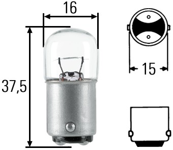 Bulb, licence plate light