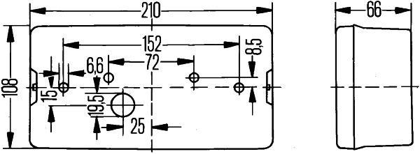 HELLA 2SD 006 040-141 Luce posteriore