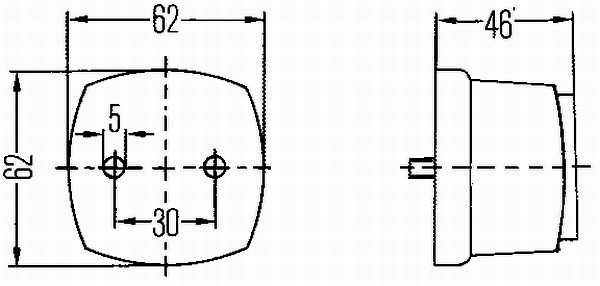 HELLA 2PS 003 057-057 Luce demarcazione laterale