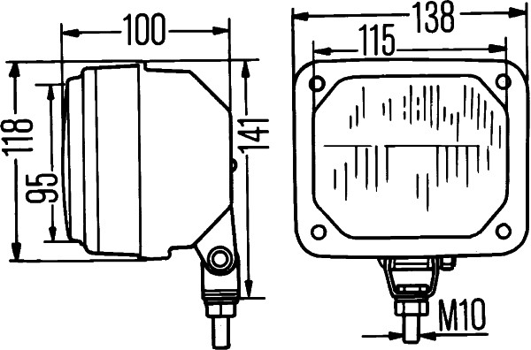 HELLA 1TA 003 570-101 Faro principale