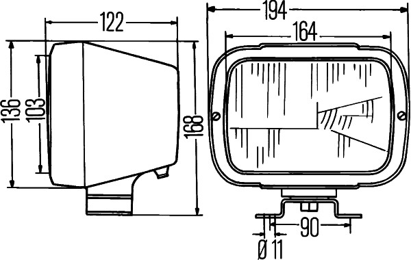 HELLA 1AB 004 231-001 Faro principale