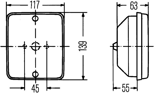 HELLA 2ZR 003 236-057 Luce di retromarcia