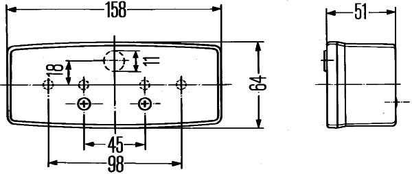 HELLA 2SE 003 184-101 Luce posteriore