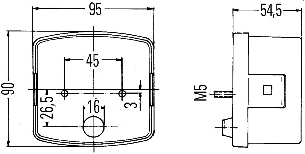 HELLA 2SE 002 776-211 Luce posteriore