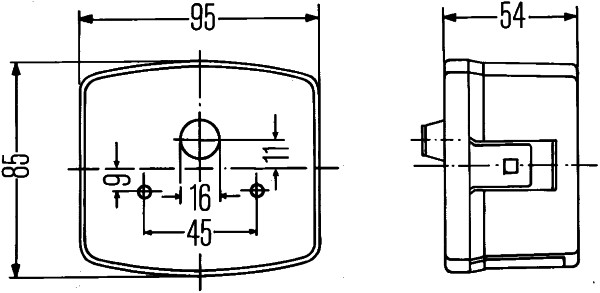 HELLA 2SD 003 182-067 Luce posteriore