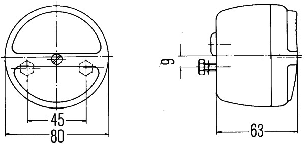 HELLA 2SB 003 018-031 Luce posteriore