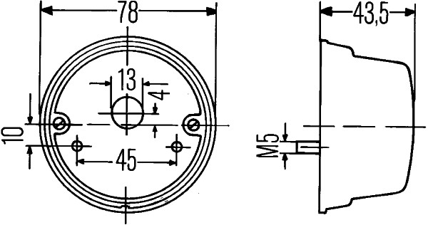 HELLA 2SB 001 259-261 Luce posteriore