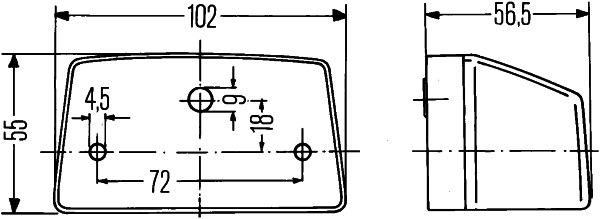 HELLA 2PF 003 389-041 Luce permietrale