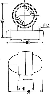 HELLA 2XS 955 031-001 Luce permietrale