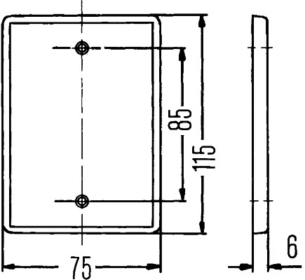 HELLA 8RL 002 009-021 Catarifrangente