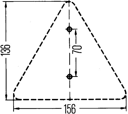 HELLA 8RA 002 020-001 Catarifrangente