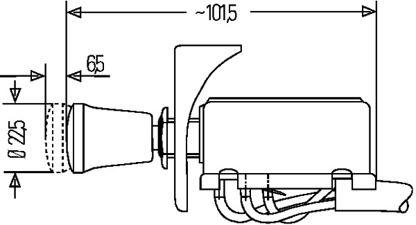 HELLA 6HD 002 535-031 Interruttore, Lampeggiatore d'emergenza