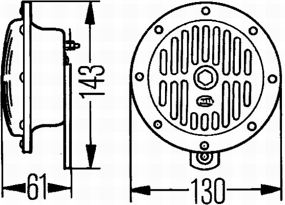 HELLA 3CB 004 811-042 Clacson