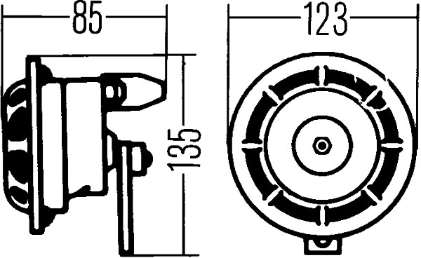 HELLA 3AF 005 631-237 Clacson