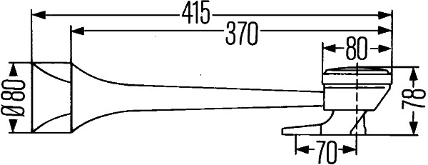 HELLA 3PB 005 411-001 Tromba