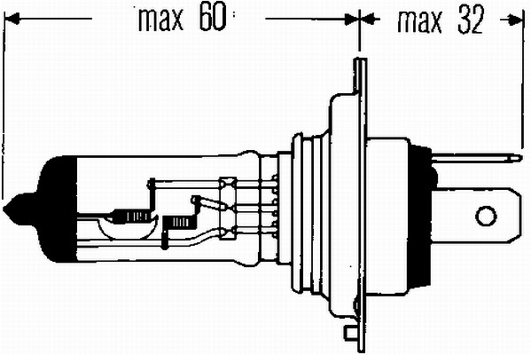 HELLA 8GJ 002 525-341 Lampadina, Faro principale