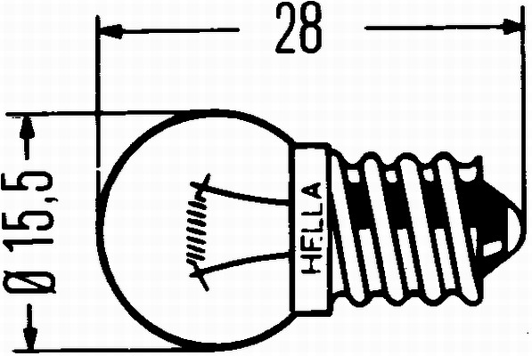 HELLA 8GP 002 096-061 Lampadina, Indicatore direzione