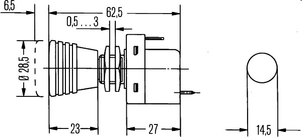 HELLA 6ED 004 778-001 Interruttore/Comando/Innesto