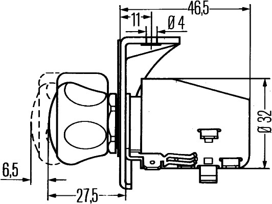 HELLA 6ZE 001 759-071 Interruttore/Comando/Innesto