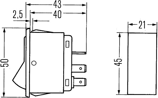 HELLA 6EH 003 268-001 Interruttore/Comando/Innesto