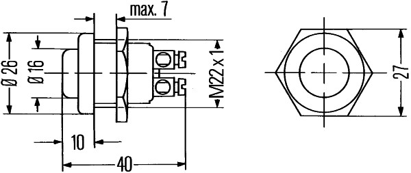 HELLA 6JF 001 571-101 Interruttore, Accensione / motorino d'avviamento