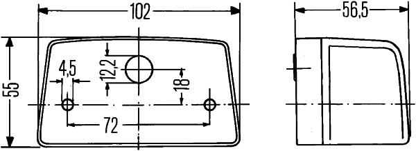 HELLA 2KA 998 523-131 Luce targa