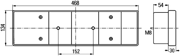 HELLA 2VP 008 204-061 Luce posteriore