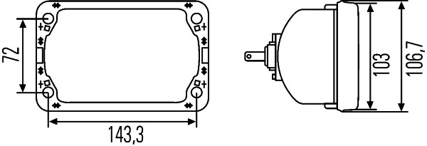 HELLA 1AB 006 277-157 Insert, headlight Front Left Right