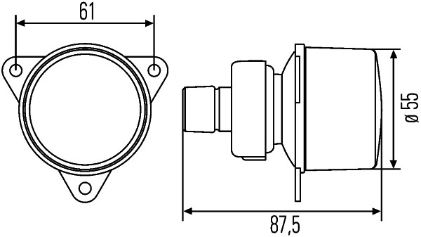 HELLA 2SA 008 221-127 Luce posizione posteriore