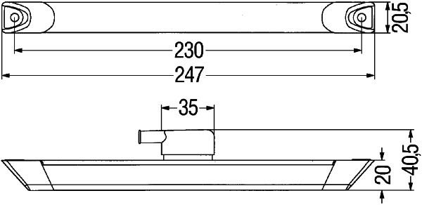 HELLA 2XS 008 078-007 Luce permietrale